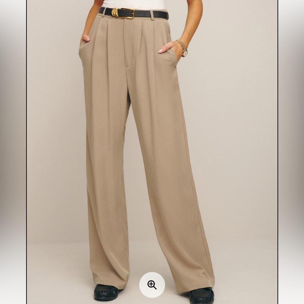 NWT Reformation Mason pants in khaki